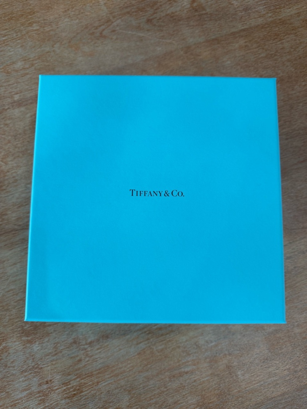 Tiffany & Co. Blue Gift Box EMPTY with Center Logo 8” X 8” X 2.5”